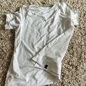 i ivvia white holed cover up tee girls size 14